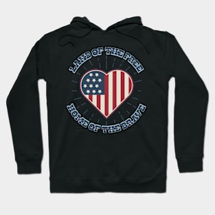 heart USA Hoodie